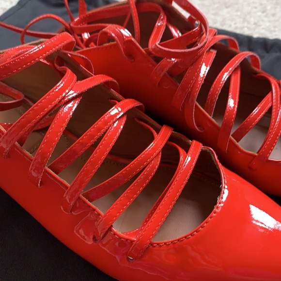 Givenchy patent leather lace up ballerinas - Picture 10 of 13